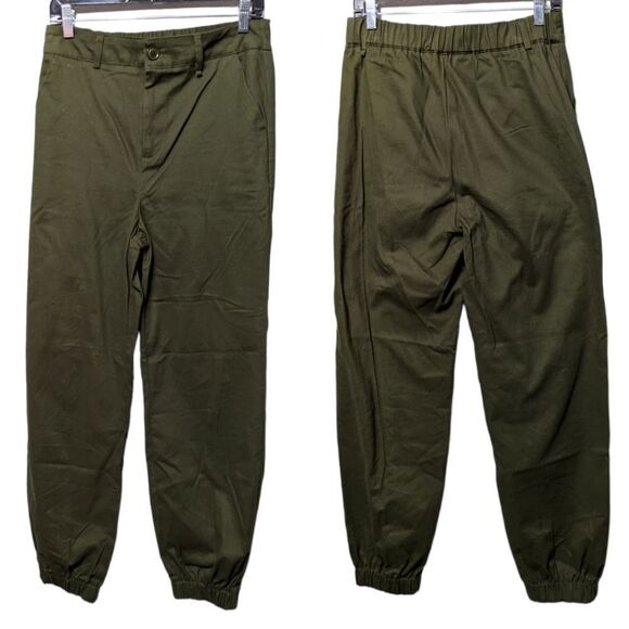 LOVE TREE Green Chino Joggers M - Picture 7 of 7